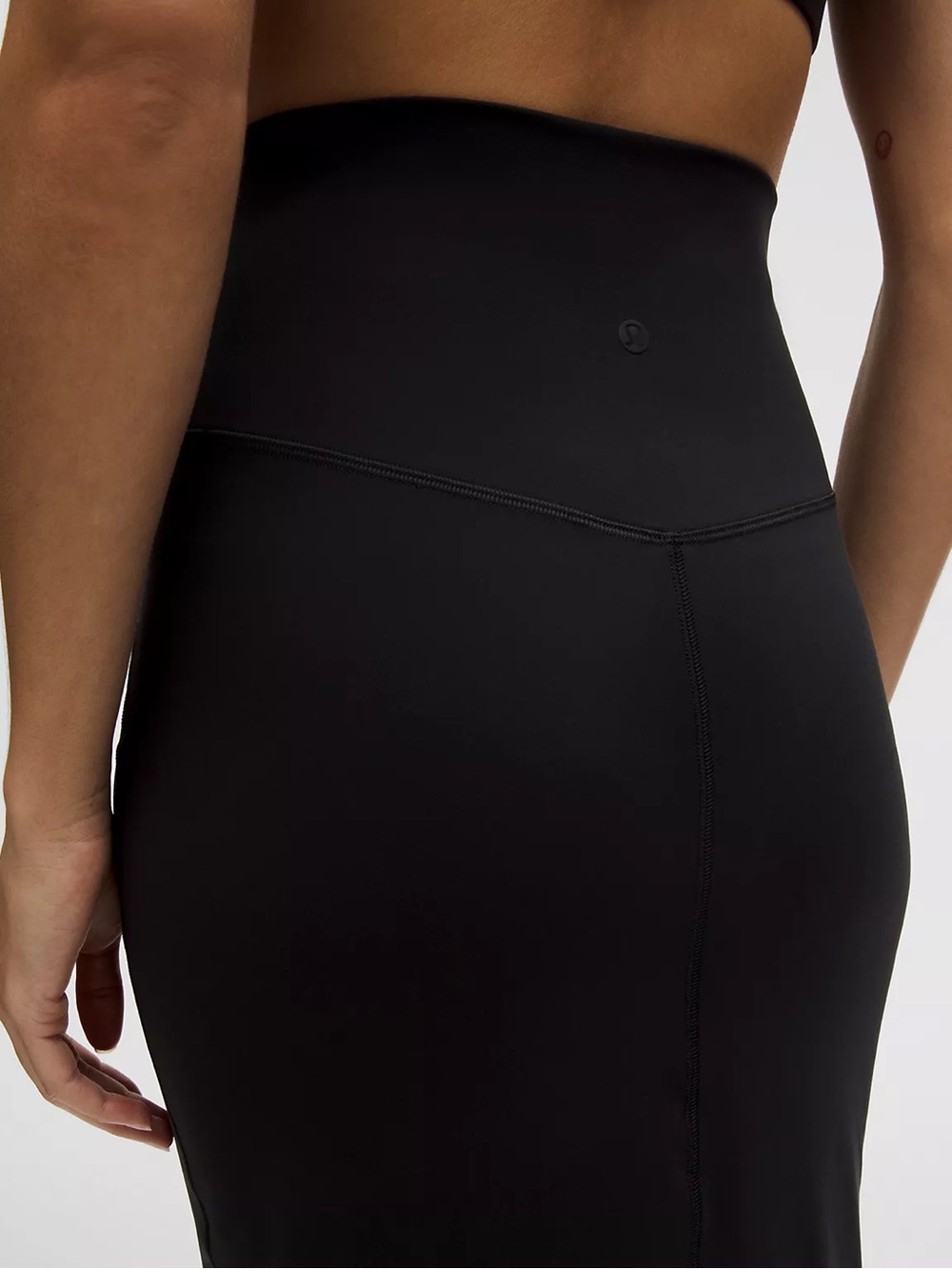 lululemon Nulu Slim-Fit High-Rise Midi Skirt Black Size 6 LW8AH0S - Picture 4 of 13